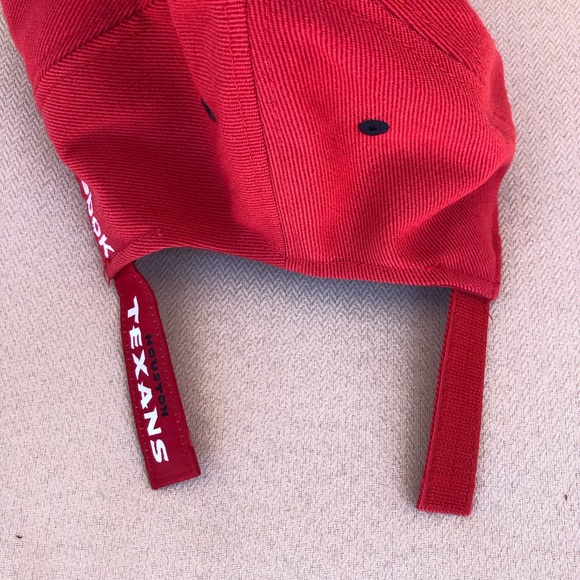 NFL Onfield Rebook Houston Texans Red Blue White Adjustable Back Strap Hat Cap - Picture 10 of 13